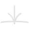 Ekena Millwork Davenport Architectural Grade PVC Gable Bracket, 96"W x 60"H x 4"D x 4"F, 15/12 Pitch GBP096X60X0404DAV00 - alternate 3